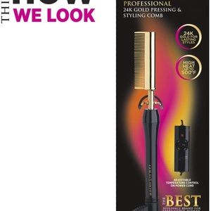 24k Gold pressing and styling comb BRAND NEW